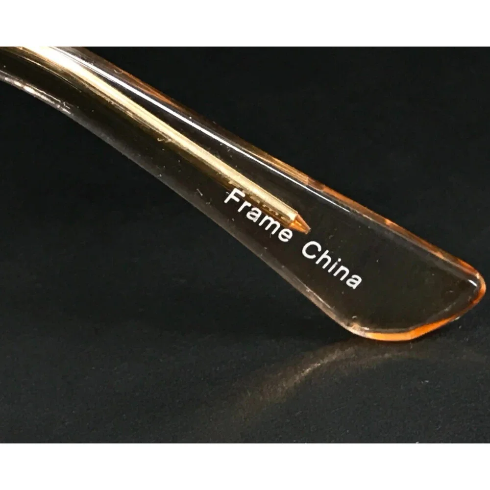 Capri Eyeglasses Frames UP 312 Blush Orange Clear Cat Eye Full Rim 52-18-140